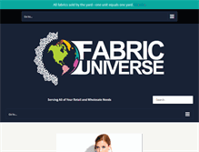 Tablet Screenshot of fabric-universe.com